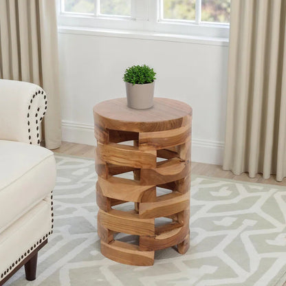 Charnessa Solid Wood End Table