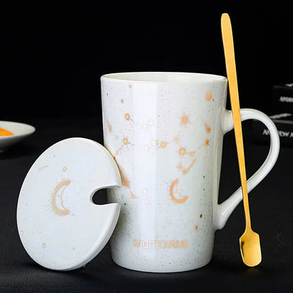 12 Constellations Creative Mug w/ Spoon