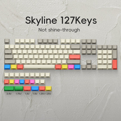 XVX Slope Low Profile Side-Printed Keycaps 131 Keys (6 Colors)