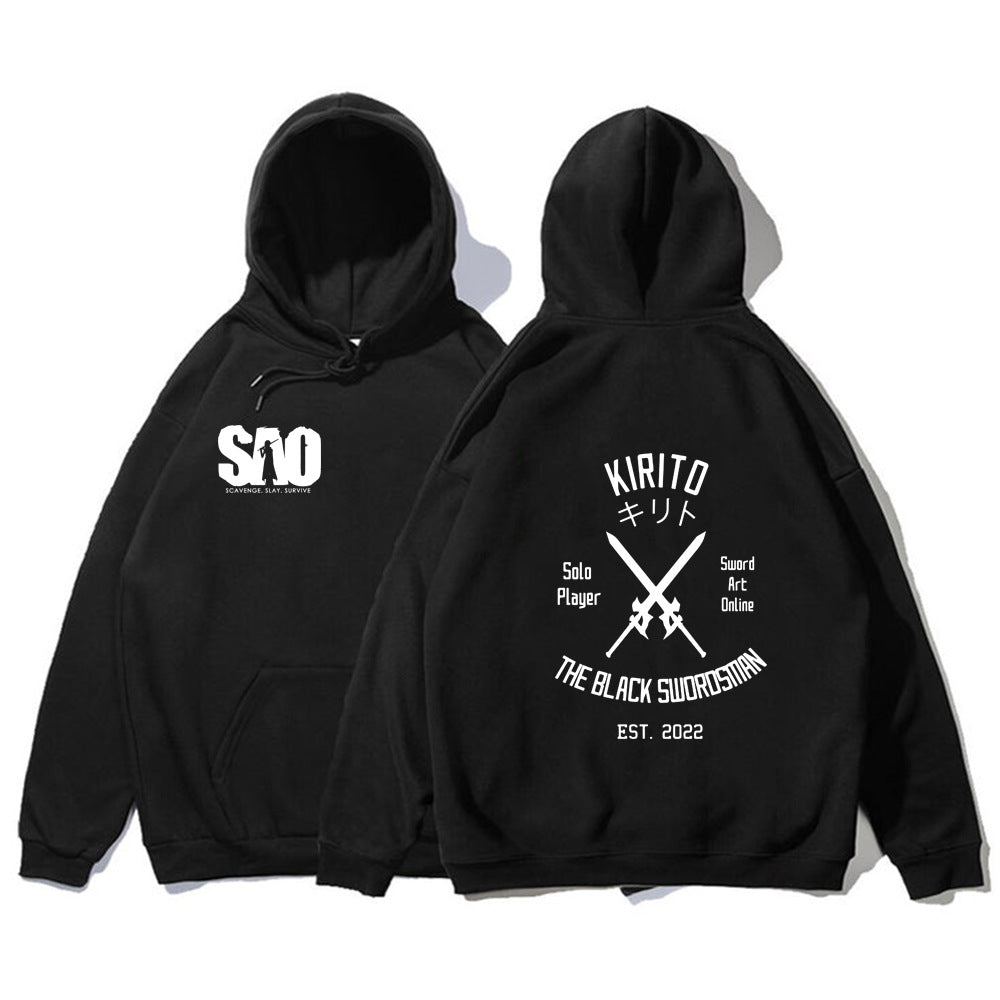 Sword Art Online Hoodie Loose Casual Hooded Sweatshirt