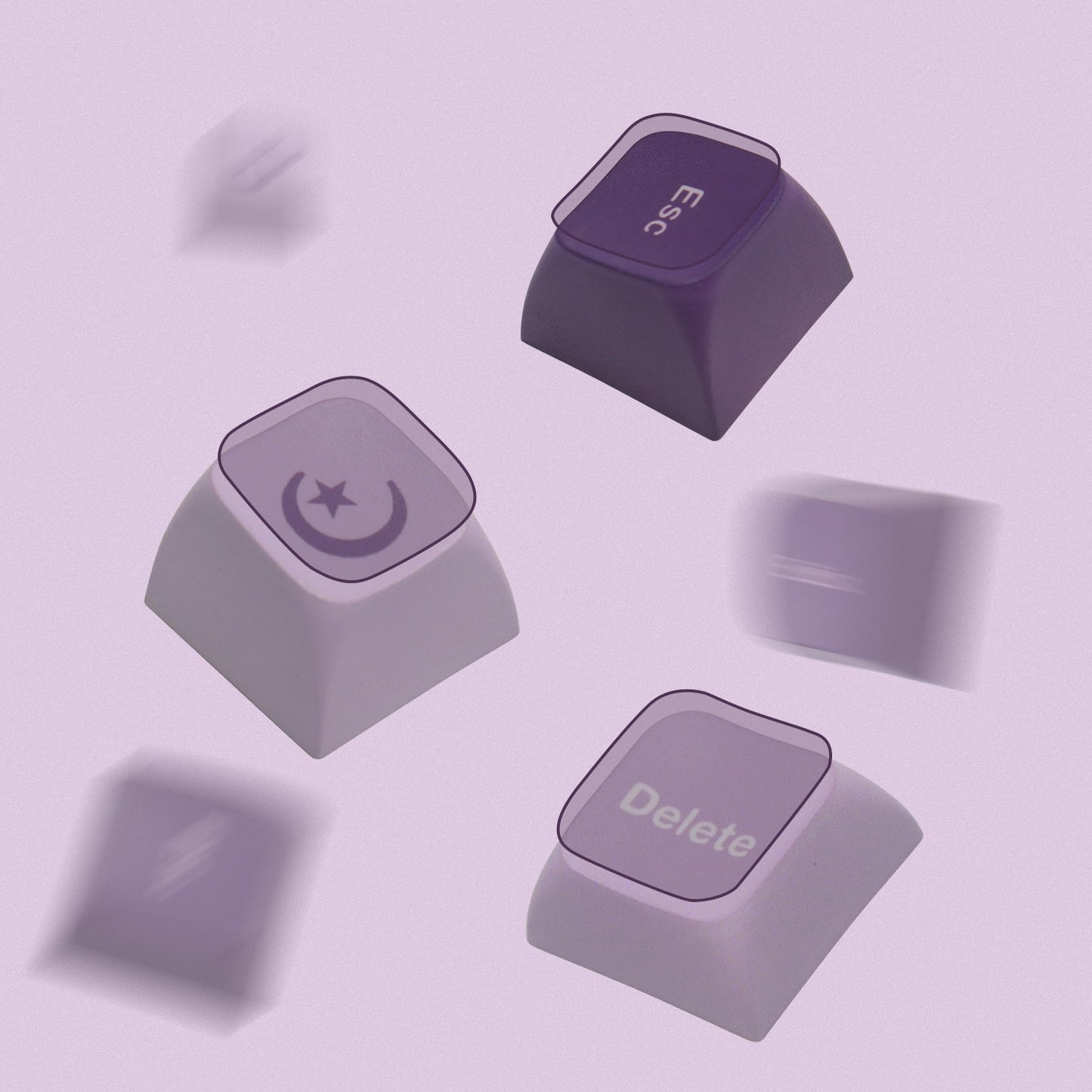 XVX Lavender Purple/Blue Dye-Sub XVX Profile Keycap Set (123-Key)