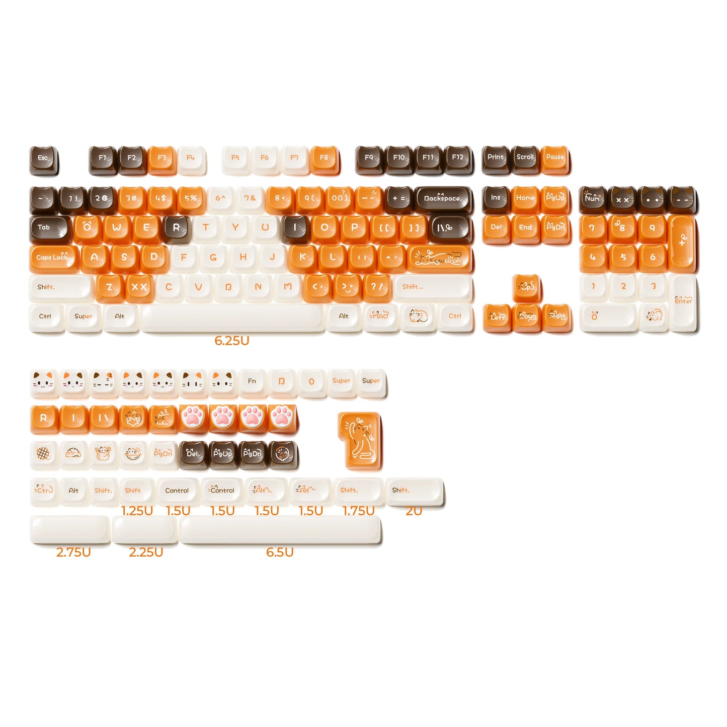 XVX House Cat MAO Profile Keycaps Set (149-key)