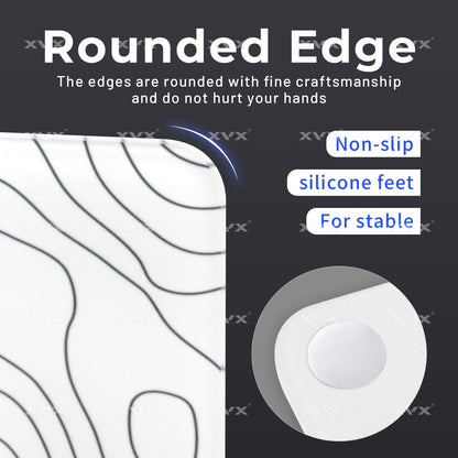 XVX Microcrystalline Mouse Pad Tempered Glass Photovoltaic New Upgrade FPS Electronic Sports Game Office