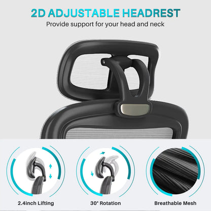 Deluxe Ergonomic Executive Chair with Adjustable Lumbar Support