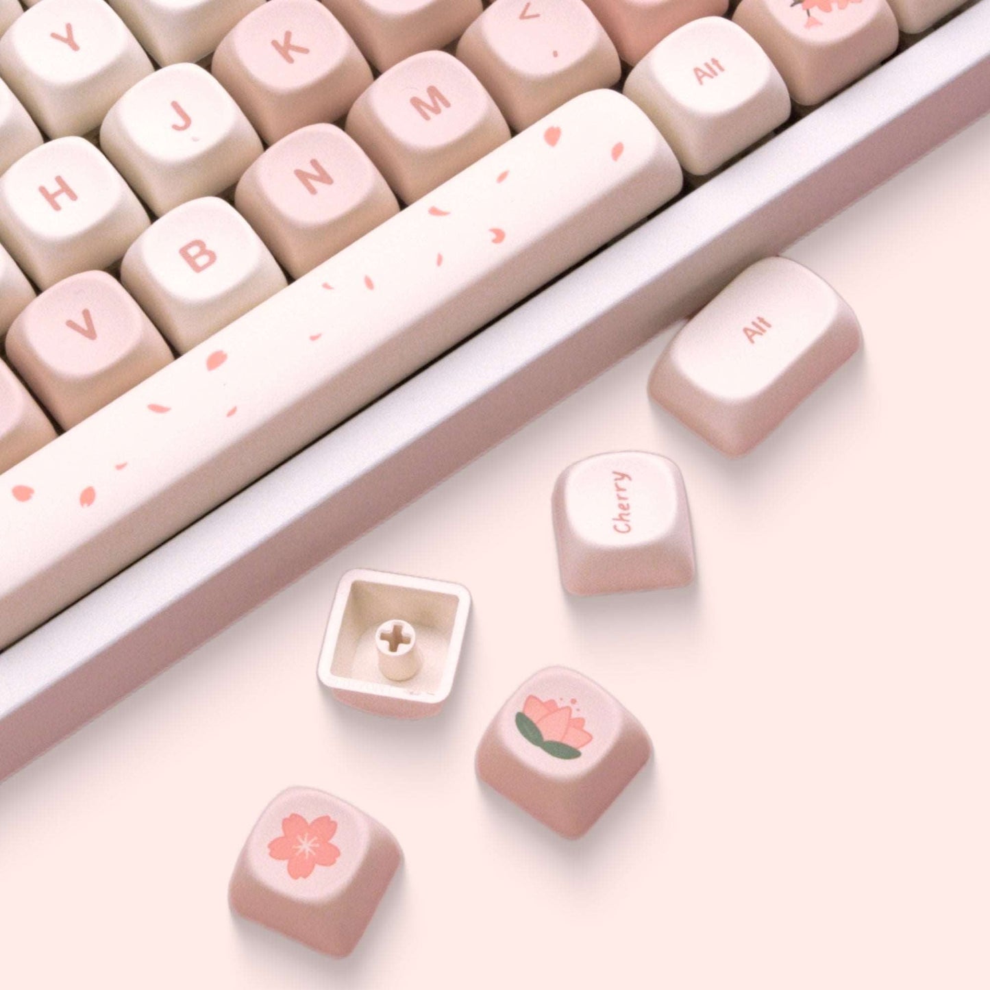 XVX Sakura 143-Key MOA Profile Dye-Sub PBT Keycap Set