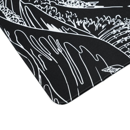 XVX KANAGAWA OUTLINE THEMED LARGE DESK MAT (BLACK/WHITE)