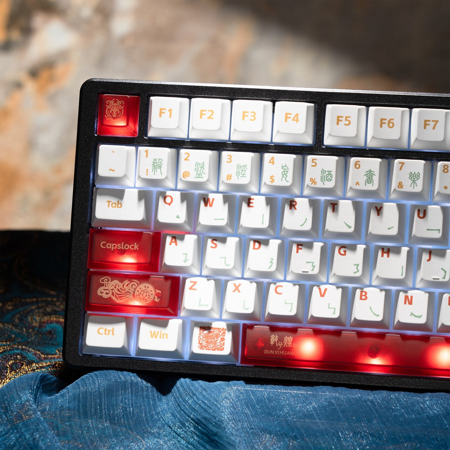 XVX  Dunhuang Cherry Profile Dye-Sub PBT Keycaps Full Set (212-Keys)