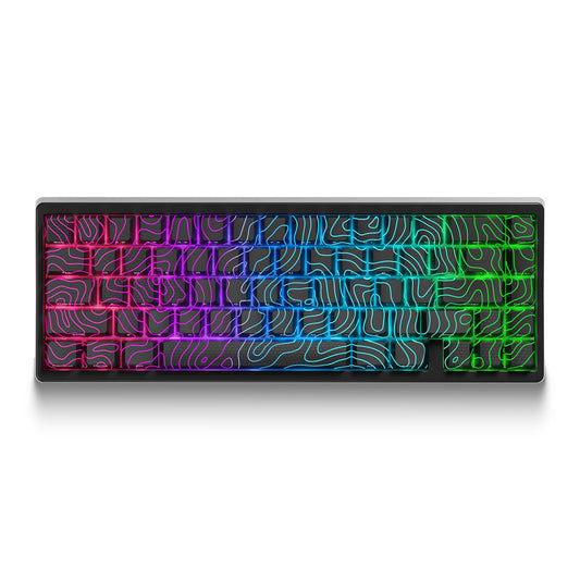XVX M67 JadeStone Mechanical Keyboard With IMD-Tech Keycaps (Interstellar Black)