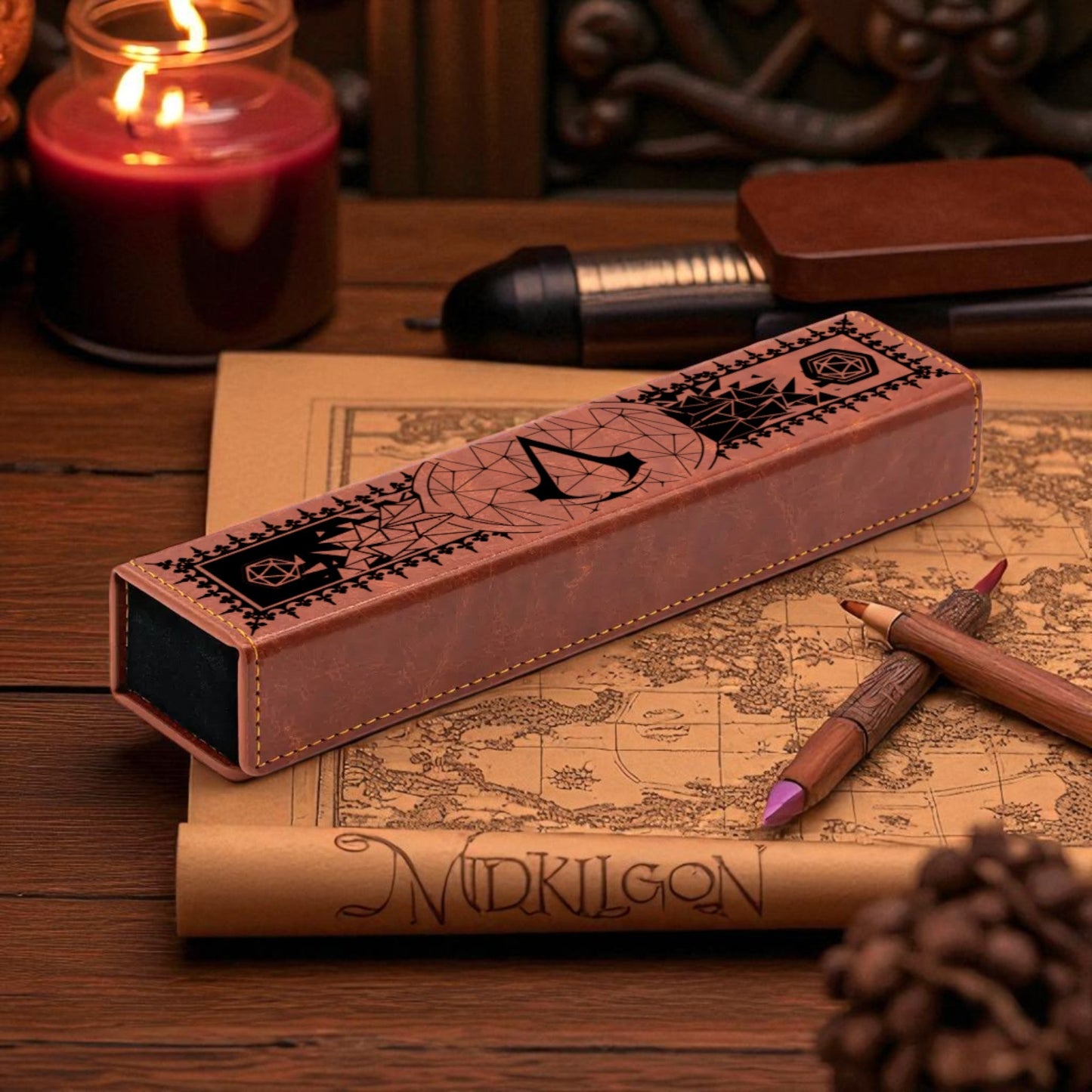 Rogue Faux Leather Dice Vault