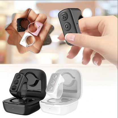 Bluetooth Page Turner & TikTok Scrolling Ring – Hands-Free Remote for Kindle, iPhone, Android – E-Reader Accessory, Selfie Shutter, Volume & Video Control