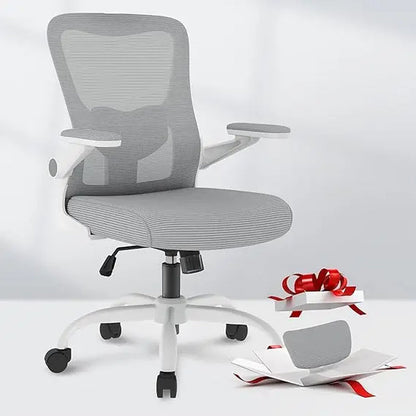 Ergonomic Office Chairs Mesh Computer Desk Chair with 3D Flip-Up Armrests Adjustable Headrest and Lumbar Support Comfy High Bac