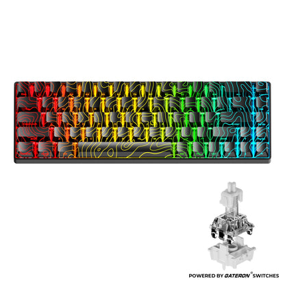 XVX HE68 Rapid Trigger Gaming Hall Effect Keyboard Gateron Magnetic swiths 68% Wired Mechanical Keyboard with IMD-Tech Keycaps