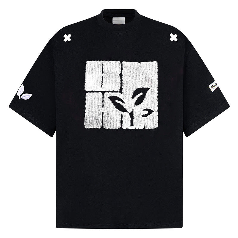 Original  Embroidered T-Shirt Unisex Short Sleeve Half Sleeve