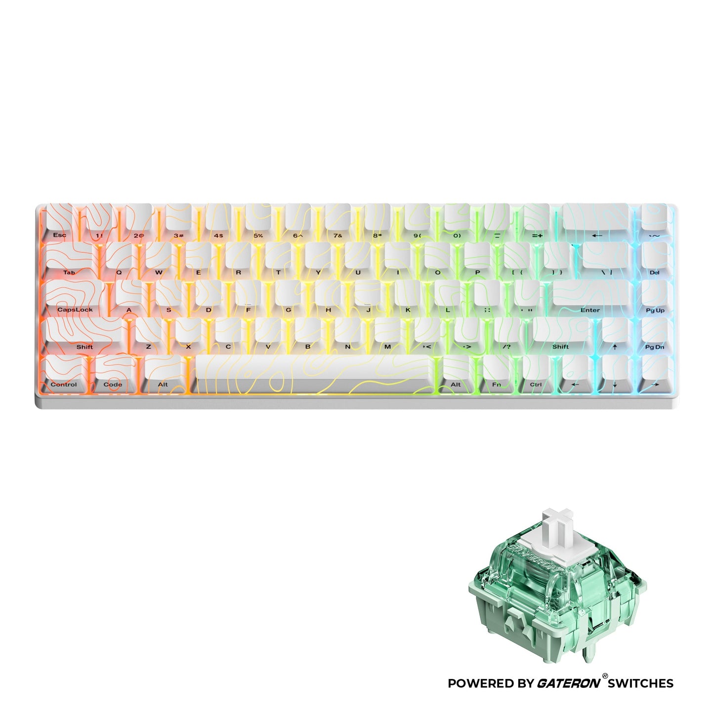 XVX HE68 Rapid Trigger Gaming Hall Effect Keyboard Gateron Magnetic swiths 68% Wired Mechanical Keyboard with IMD-Tech Keycaps