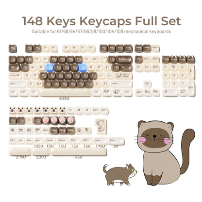 XVX House Cat MAO Profile Keycaps Set (149-key)