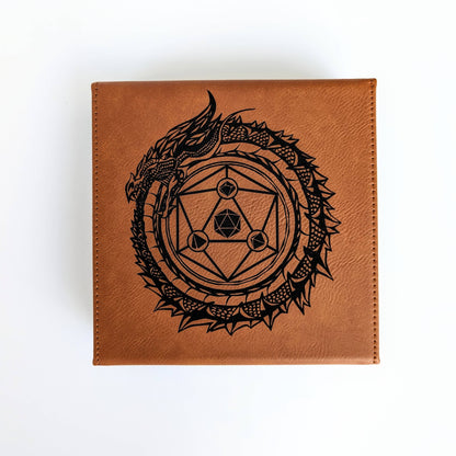 Dragon Circle  - D&D - Vegan Leather Dice Box