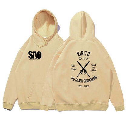 Sword Art Online Hoodie Loose Casual Hooded Sweatshirt