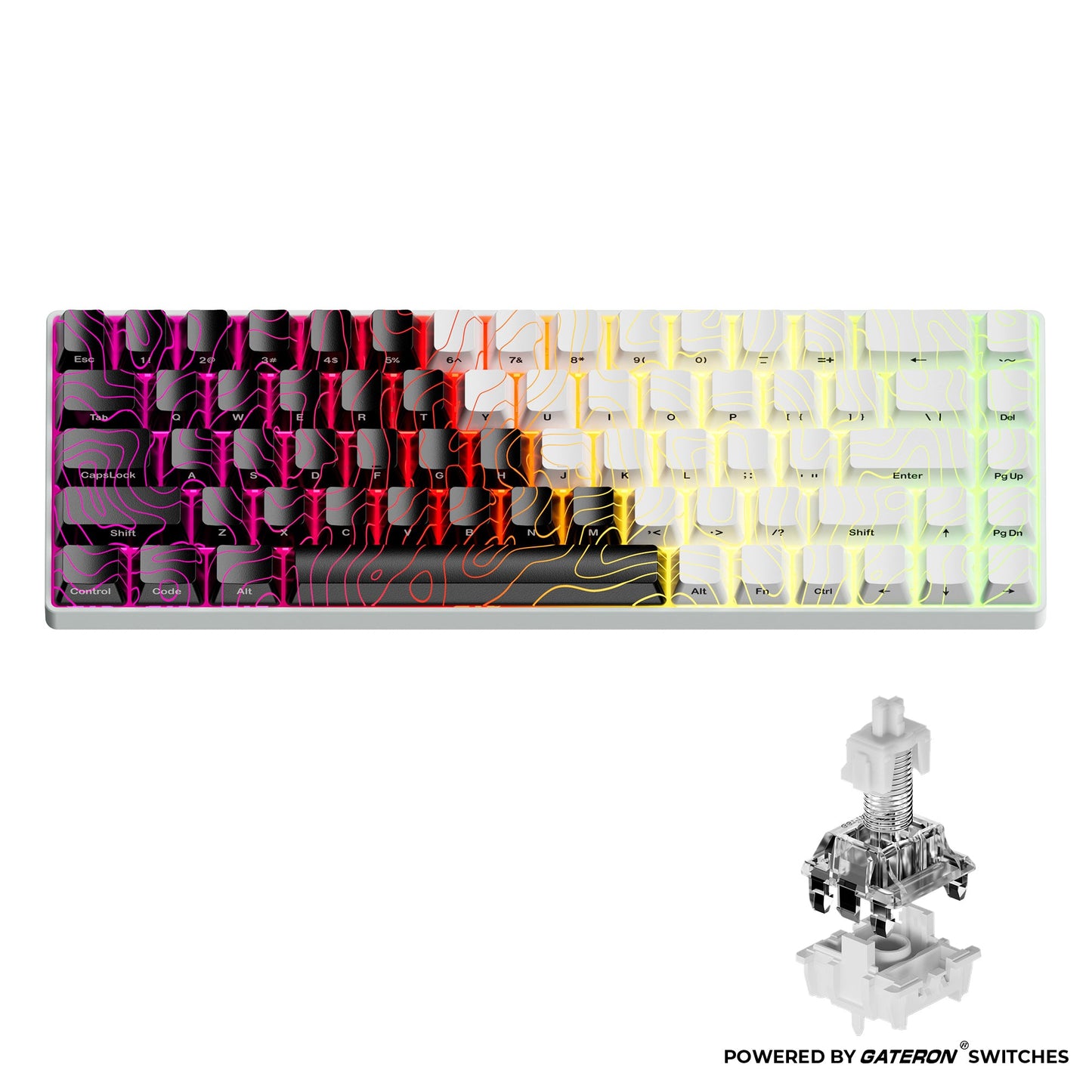 XVX HE68 Rapid Trigger Gaming Hall Effect Keyboard Gateron Magnetic swiths 68% Wired Mechanical Keyboard with IMD-Tech Keycaps