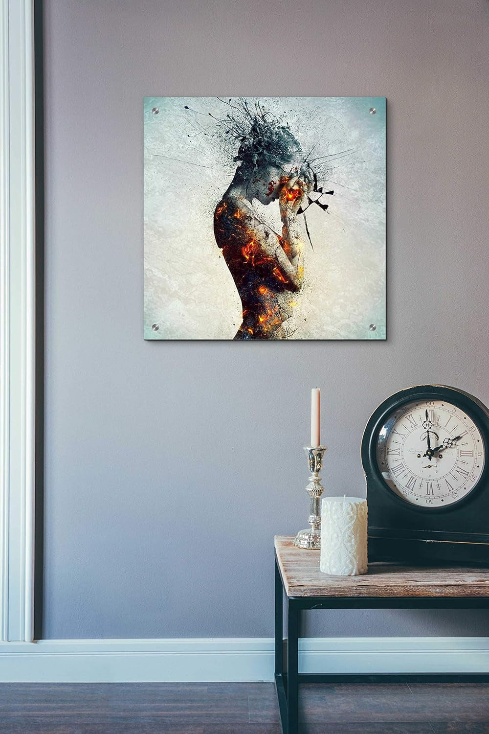 Stunning Acrylic Glass Wall Art - "Deliberation" by Mario Sanchez Nevado, 24"x24