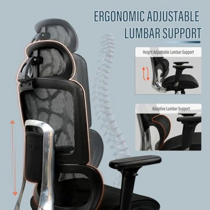Ergonomic Mesh Office Chair with 3D Adjustable Armrest,High Back Desk Computer Chair Ergo3D Ergonomic with Wheels for Home & Of
