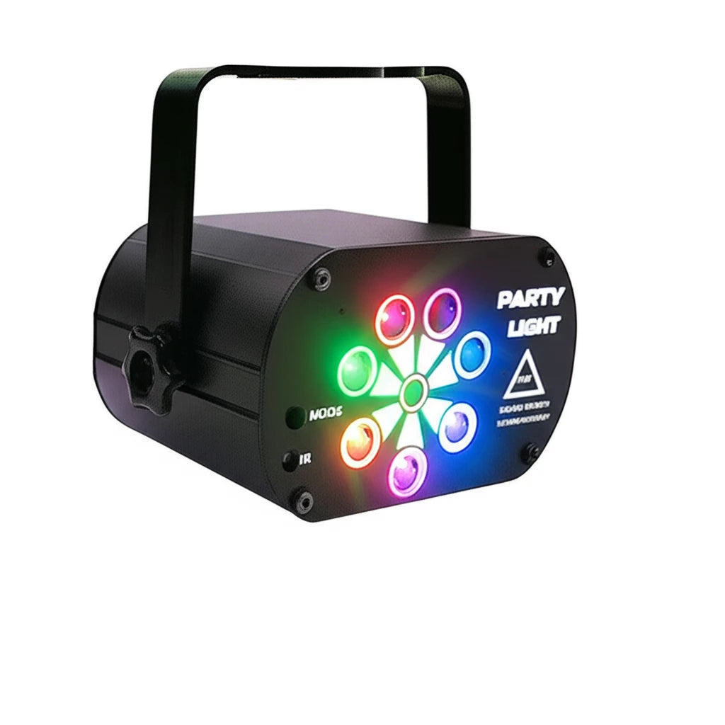 LED Stage Light Laser Projector with Voice Control - Party Lighting