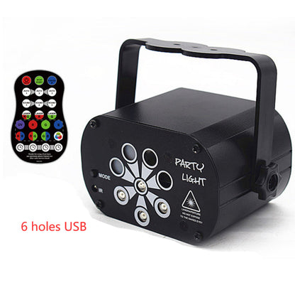LED Stage Light Laser Projector with Voice Control - Party Lighting