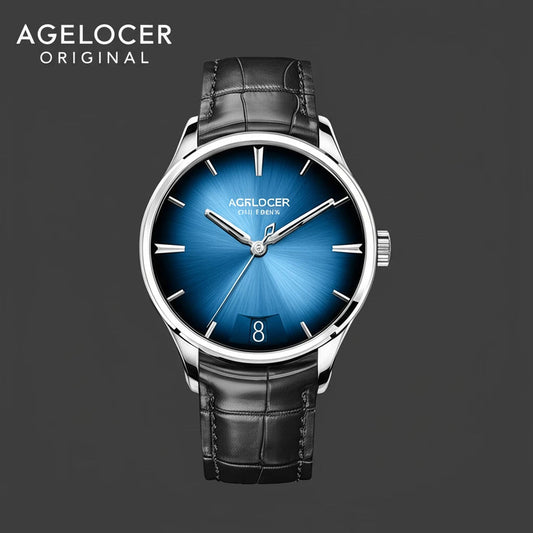 Men's Automatic Watch with 80-Hour Power Reserve - Blue Dial