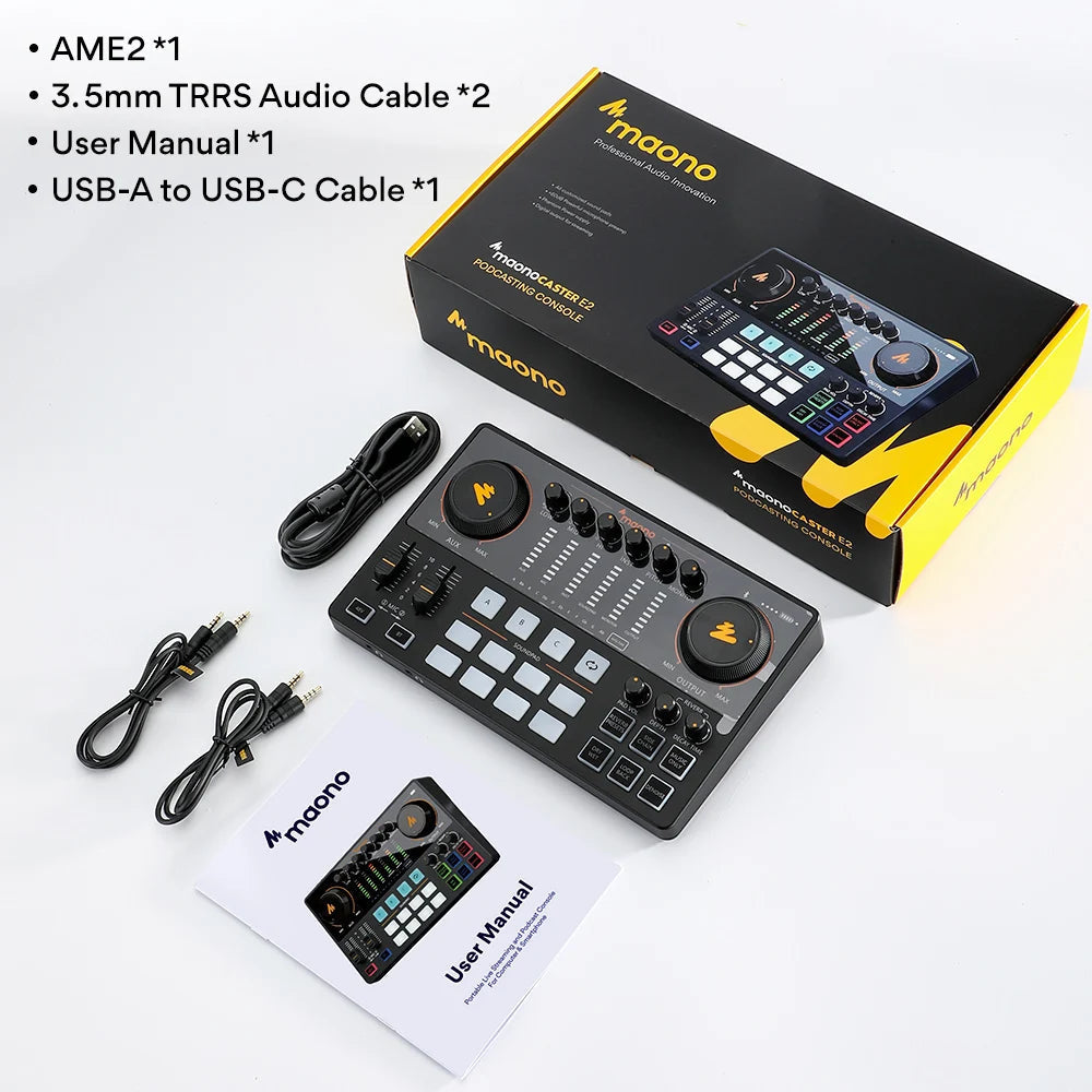 All-in-One Audio Interface and Podcast Studio - Portable Recording System