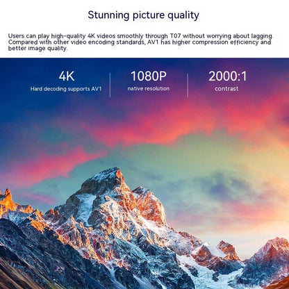 T07 Full HD Smart Projector - 320 ANSI Lumens Brightness