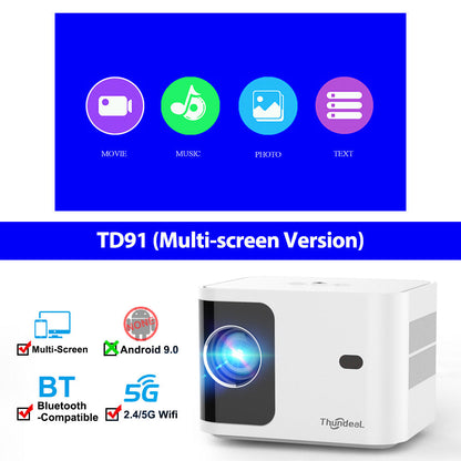 Smart HD 720p Wireless Projector - Ultimate Cinema Experience