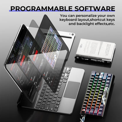 XVX H61 Kanagawa CNC Aluminum 60% Mechanical Keyboard Wired Hot Swap Switches Full RGB With PBT Keycaps