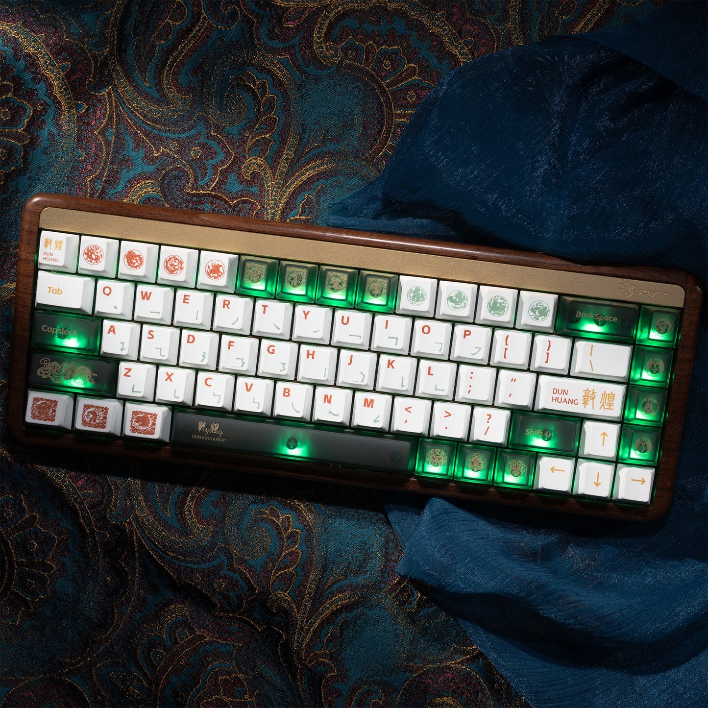 XVX  Dunhuang Cherry Profile Dye-Sub PBT Keycaps Full Set (212-Keys)
