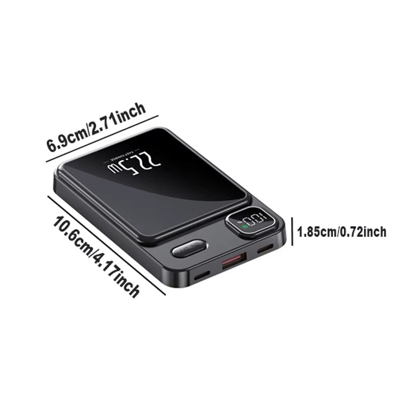 10000Mah Capacity Power Bank Magnetic Wireless 22.5W Ultra Super Fast Charging Magnetic Power Bank for Iphone15 Samsung