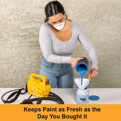 Paint Zoom Paint Sprayer- Powerful 700-watt Spray Gun Tool HVLP Sprayer for Interior & Exterior Home Painting and DIY Home Improvement Projects With Set of 3 Additional Plastic Paint Containers Bundle