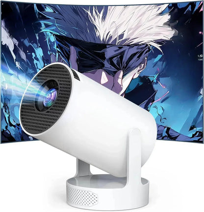 Pro Mini Portable Smart Projector with Android 13, Full HD, WiFi 6, Bluetooth 5.0, Built-in Apps for Netflix & YouTube – Works with Phone, Laptop, TV, HDMI, PS5