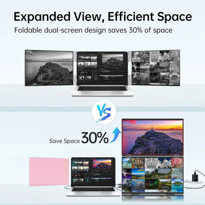 InnoView Foldable 18.5" Dual Monitor-INVPM509