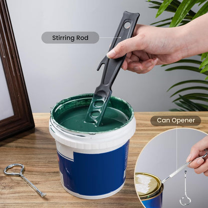 Mister Rui Paint Roller Kit, 18 Pack Paint Roller Set, 4"9" Paint Rollers for Painting Walls, Paint Tray with Liners, Angled Paint Brush, Professional Painting Kit for Home Improvement