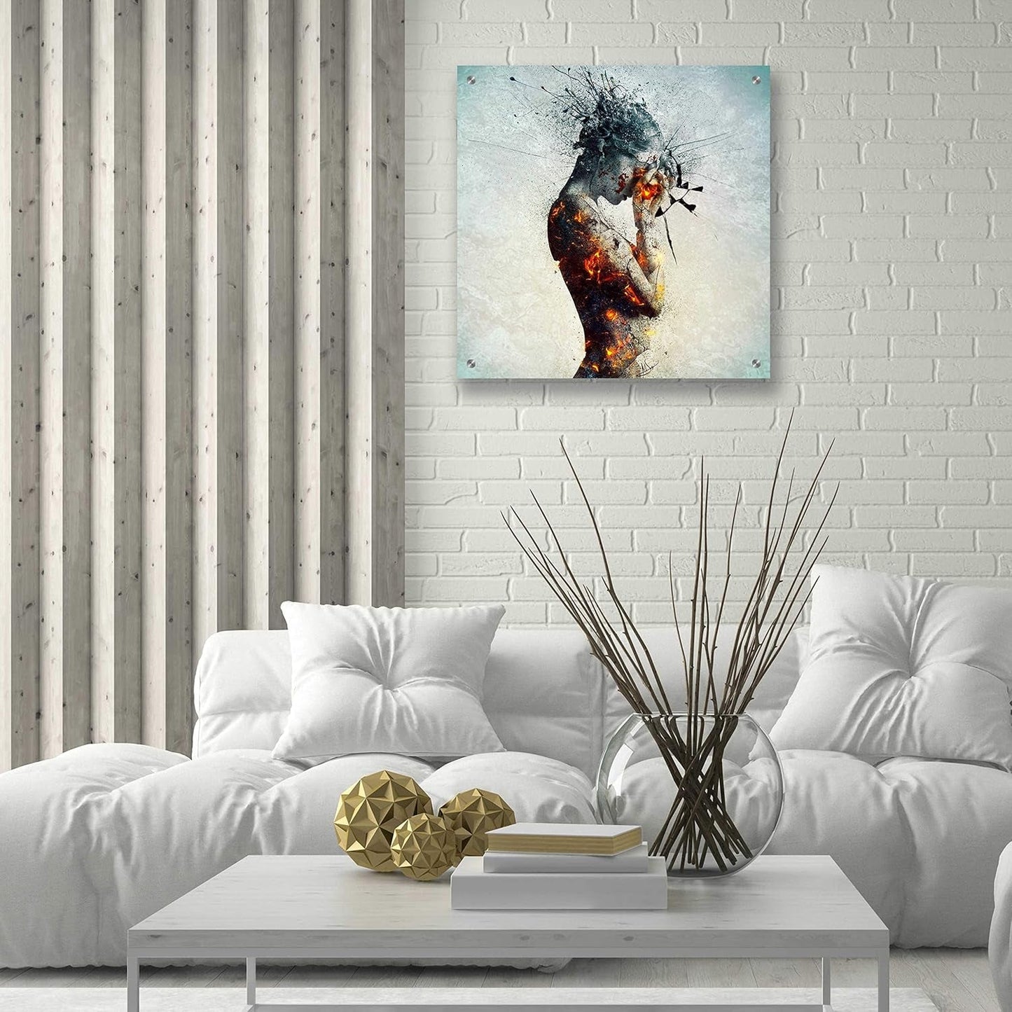 Stunning Acrylic Glass Wall Art - "Deliberation" by Mario Sanchez Nevado, 24"x24
