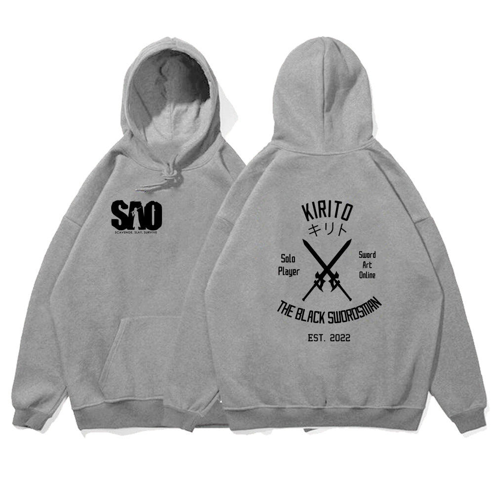 Sword Art Online Hoodie Loose Casual Hooded Sweatshirt