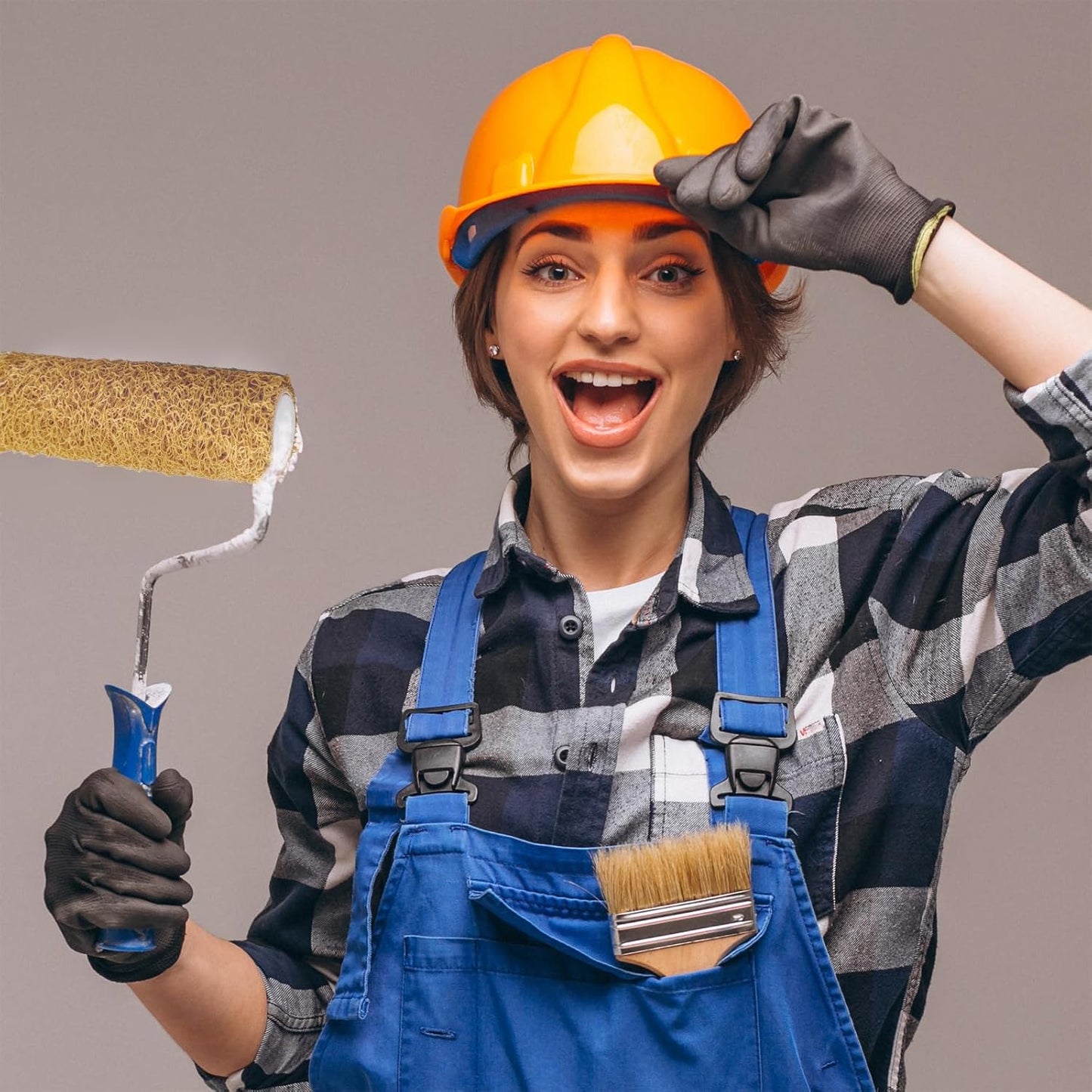 3 Pcs Textured Paint Roller Set - 9 Inch Small Textured Roller for Walls & Popcorn Ceilings - Paint Supplies for Home Improvement & Decorative Painting