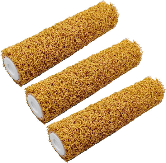 3 Pcs Textured Paint Roller Set - 9 Inch Small Textured Roller for Walls & Popcorn Ceilings - Paint Supplies for Home Improvement & Decorative Painting