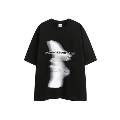 Abstract Art Printed Men's and Women's Loose Short Sleeves