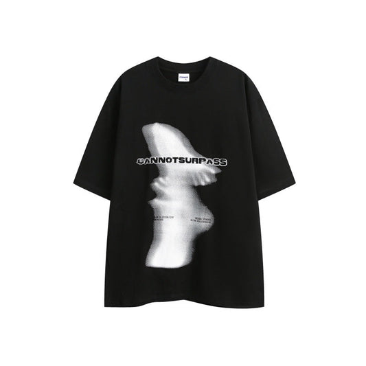 Abstract Art Printed Men's and Women's Loose Short Sleeves