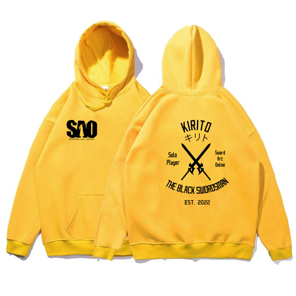 Sword Art Online Hoodie Loose Casual Hooded Sweatshirt