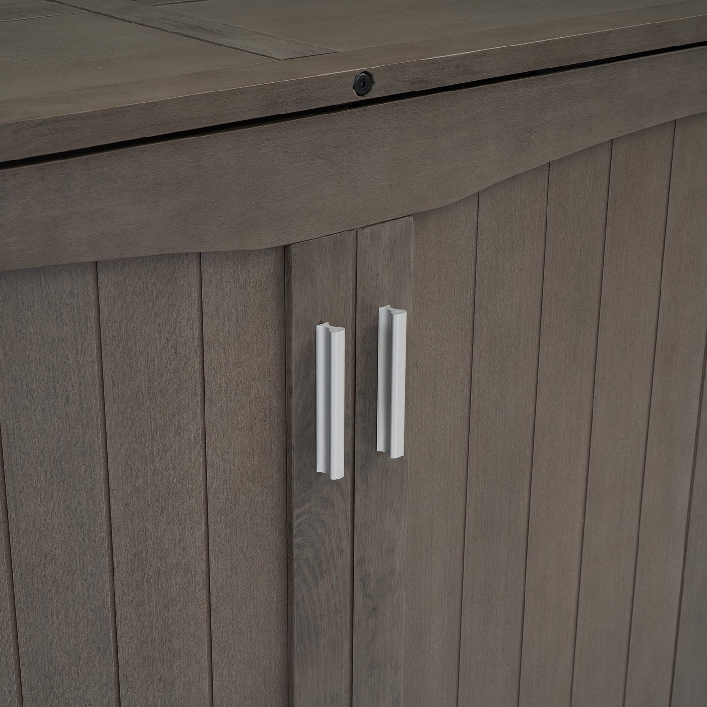 Queen Size Murphy Bed with Built-In Charging Station  Antique Grey