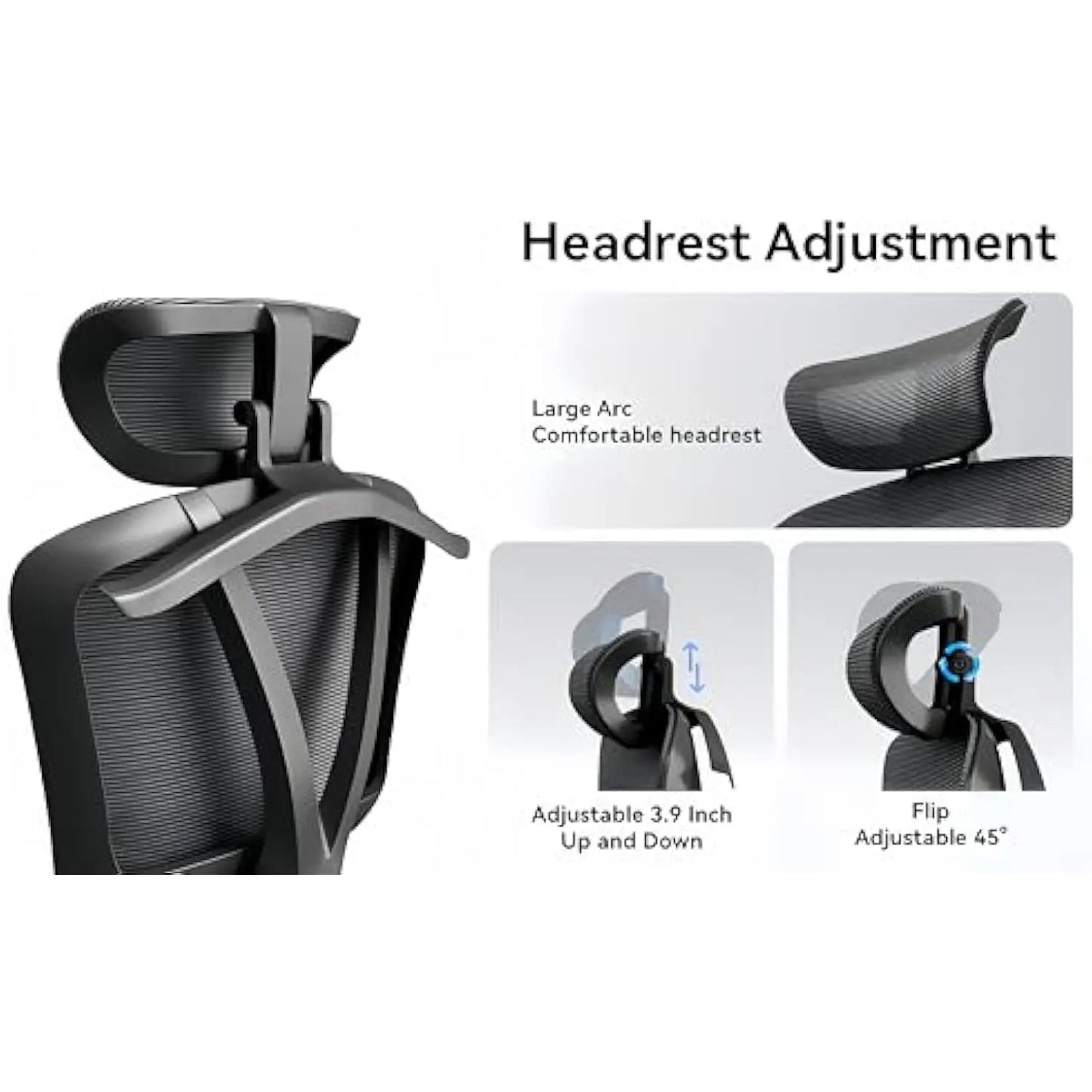 Ergonomic Office Chairs, Home Office Desk Chairs,Black Mesh Office Chair Good for Gaming, Business Meeting, Indoor.