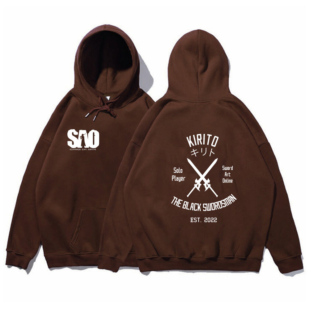 Sword Art Online Hoodie Loose Casual Hooded Sweatshirt