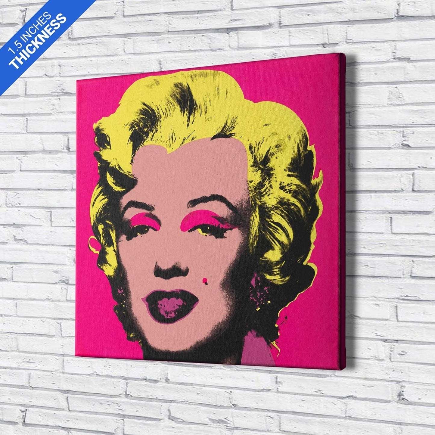 Vibrant Andy Warhol Marilyn Monroe Canvas Art Print - Stunning 12" x 12" Pop Art Wall Decor for Your Home