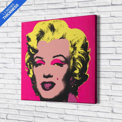 Vibrant Andy Warhol Marilyn Monroe Canvas Art Print - Stunning 12" x 12" Pop Art Wall Decor for Your Home