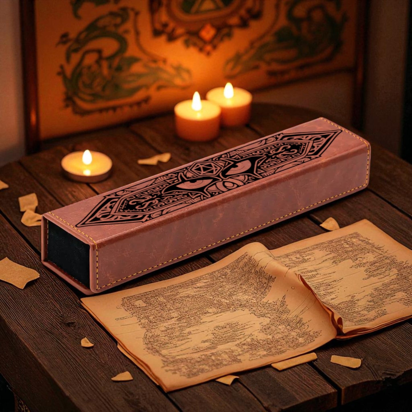 Warlock Faux Leather Dice Vault